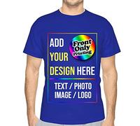Raysent T-Shirt Personalizzata Personalizza la Tua Maglietta con Testo Immagine Logo Foto Stampa Solo Frontale