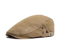 Rayson Coppola Uomo Estiva in Cotone Berretto Piatto Classico Retro Traspirante Cappello Basco Estivo con Fibbia Regolabile Protezione UV