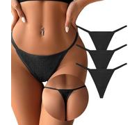 Rayson Perizoma Donna G-String Cotone Elastico Thong Mutande Senza Tanga a Costine Traspirante Slip Donna a Vita Bassa