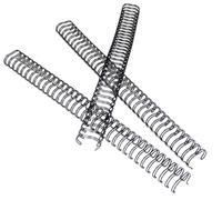 RAYSON Spirali Metalliche per Rilegatura, 105 Fogli, Passo 3:1, 34 Anelli, A4, 15,9 mm, Nero, Confezione da 50 Pezzi