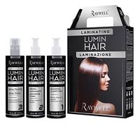Laminazione Kit Cheratina Raywell Lumin Hair Shampoo + Crema + Spray 150ml
