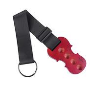 Rayzm Cello Endpin tappo in legno da ancoraggio antiscivolo per violoncello, supporto per perno fine violoncello, Acero Massiccio Antiscivolo, 4 Fori di Ancoraggio con Cinturino Regolabile in Nylon