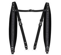 Rayzm tracolla a fisarmonica, spallacci regolabili per fisarmoniche, pelle sintetica ispessita, 8cm di larghezza * 1cm di spessore imbottitura morbida per suonare comodamente