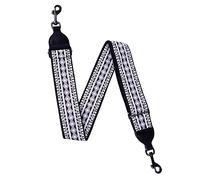 Rayzm tracolla per banjo intrecciata Hootenanny, Cinturino in cotone intrecciato Jacquard per Banjo, Ganci a clip metallici, Larghezza 5 cm, Lunghezza regolabile