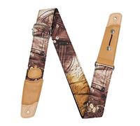 Rayzm tracolla per chitarra con foro per cavo e tasca in plettro, tracolla in nylon per chitarra acustica/chitarra elettrica/basso con supporto in cotone antiscivolo