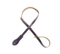 Rayzm Tracolla per mandolino e ukulele in vera pelle, cintura regolabile (marrone)