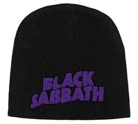 Razamataz Black Sabbath Band Logo And Devils Embroidered Beanie Hat Size One Size