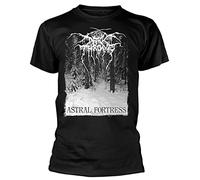 Razamataz Darkthrone - Maglietta con scritta "Foresta Fortezza Astrale", colore: Nero, Black, M