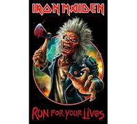 Razamataz Iron Maiden Run for Your Lives Textile Poster Size One Size