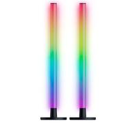 Razer Aether Standing Light Bars - Barre luminose a LED RGB per giocatori con connessione USB-C (40 cm x 3,2 cm, Chroma RGB, compatibile con Matter, Google e Alexa, personalizzabile) Nero