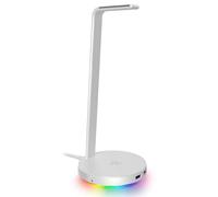 Razer Base Station V2 Chroma - Supporto Cuffie e Hub USB (Con Illuminazione RGB, con Audio Surround 7.1, Supporto Cuffie Integrato con Base Antiscivolo) Bianco