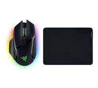 Razer Basilisk V3 Pro + Gigantus V2 Medium - Alfombrilla de ratón blanda median