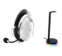 Razer BlackShark V2 Pro + Base Station V2 Chroma - Auriculares inalámbricos para deportes electrónicos y soporte para auriculares habilitado para Chroma con concentrador USB y sonido envolvente