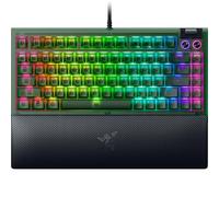 Razer BlackWidow V4 75% Phantom Green - Tastiera meccanica da gioco Hot-swap del 20° anniversario (interruttori tattili arancioni, rullo multimediale con 2 pulsanti) Layout US | Phantom Green