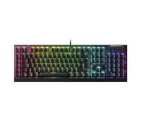 Razer BlackWidow V4 X (Green Switch) - Tastiera meccanica da gioco Snap Tap (interruttori meccanici clicky, 6 tasti macro dedicati, tasti ABS doppio, Chroma RGB) layout UK | Nero
