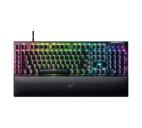 Razer BlackWidow V4 (Yellow Switch) - Tastiera meccanica da gioco con Razer Chroma RGB (switch meccanici gialli, 6 tasti macro, cappucci tastiera ABS Doubleshot) layout QWERTZ DE, nero