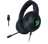 Razer Cuffie da gioco USB cablate Kraken V3 X: struttura leggera - driver triforce da 40 mm - microfono cardioide HyperClear - suono surround 7.1 - illuminazione Chroma RGB - nero