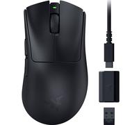 MOUSE GAMING WIRELESS RAZER DeathAdder V3 HyperSpeed, Collegamento RF Wireless + USB Type-C, Ingresso: Otticamente a mezzo LED, Scrolling a Rotella, Risoluzione max 26000 dpi, forma ergonomica, Nero