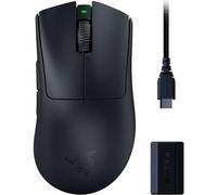 Razer DeathAdder V3 Pro + Razer HyperPolling Wireless Dongle - Mouse ultra leggero per esport con 8K Hz di polling rate wireless effettivi (63 g, Sensore ottico 30K, Switch ottici di 3a gen) Nero