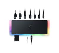 Razer Dock Thunderbolt 4, 10 porte, USB-A, USB-C, 2.5 GbE, nero | Doppia uscita video 4K o singola 8K, compatibile con Mac e PC, certificazione Thunderbolt 3 e 4, Chroma