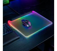 Razer Firefly V2 Pro - Tappetino per mouse da gioco retroilluminato RGB - Porta USB integrata (illuminazione LED a 15 zone, superficie strutturata micro-incisa, cavo USB-C staccabile) Nero