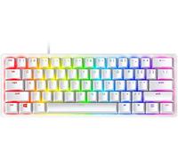Razer Huntsman Mini Tastiera da gioco al 60%: Interruttori per tastiera più veloci di sempre, interruttori ottici Clicky - Illuminazione Chroma RGB - Tasti PBT - Memoria integrata - Bianco mercurio