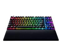 Razer Huntsman V2 Tenkeyless (Red Switch) - Tastiera ottica da gioco senza tastierino numerico (poggia-palmi, HyperPolling, tasti Doubleshot PBT) Tastiera spagnola - Nero