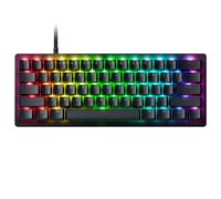 Razer Huntsman V3 Pro Mini (interruttori analogici) - Tastiera gamer ottica al 60% (sgancio rapido, interruttori analogici regolabili da 0,1-4 mm, tasti PBT Doubleshot) Tastiera AZERTY | Nero