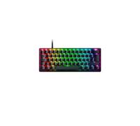 Razer Huntsman V3 Pro Mini (interruttori analogici) - Tastiera gamer ottica al 60% (sgancio rapido, interruttori analogici regolabili da 0,1-4 mm, tasti PBT Doubleshot) Tastiera AZERTY | Nero
