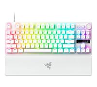 Razer Huntsman V3 Pro Tenkeyless 8KHz - TKL PC Tastiera meccanica da gioco - 8KHz HyperPolling - Switch ottici analogici - regolabile 0,1-4,0mm - Snap Tap - Rapid Trigger - QWERTY US Layout | Bianco