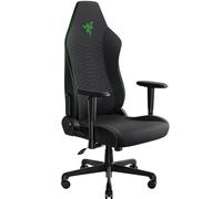 Razer Iskur V2 X - Sedia da gioco essenziale con supporto lombare integrato (cuscini in schiuma sagomata ad alta densità, braccioli 2-D, tessuto con finitura morbida) Nero