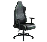 Razer Iskur X - Sedia da Gaming Ergonomica (Pelle Sintetica Multistrato, Cuscini in Schiuma ad Alta Densità, Braccioli 2D, Telaio Rinforzato in Acciaio), Nero