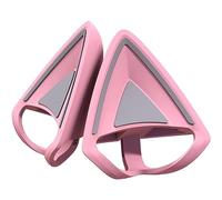 Razer Kitty Ears V2 - Orecchie da gattino con clip per cuffie da gioco, vestibilità universale, cinghie versatili e regolabili, in silicone leggero, resistenti e confortevoli, colore: rosa quarzo