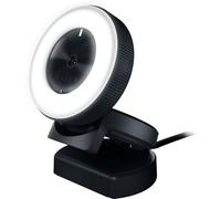 Razer Kiyo - Fotocamera di trasmissione con anello di luce (fotocamera web USB, video HD 720p, 60 FPS, compatibile con Open Broadcaster Sofware, Xsplit, autofocus, connessione per treppiede) Nero