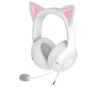 Razer Kraken Kitty V2 - Cuffia RGB cablata con orecchie Kitty per giochi e streaming (325 g, driver TriForce da 40 mm, microfono cardioide HyperClear, suono surround) Bianco