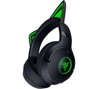 Razer Kraken Kitty V2 BT - Auricolare RGB Bluetooth senza fili con orecchie da gattino per giochi e streaming (325g, driver TriForce da 40mm, Bluetooth 5.2, microfono a cancellazione di rumore) Nero