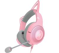 Razer Kraken Kitty V2 - Cuffie RGB cablate con orecchie da gatto, Illuminazione