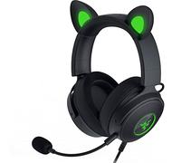 Razer Kraken Kitty V2 Pro - Cuffie RGB Cablate con Orecchie Intercambiabili da Gatto/Orso/Coniglio (Illuminazione Reattiva allo Streaming, Audio Surround 7.1) Nero