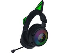 Razer Kraken Kitty V3 Pro - Cuffie wireless RGB per gioco: Chroma RGB Kitty Ears - 2.4 GHz, Bluetooth 5.3, USB A - Microfono a banda super larga - Driver da 40 mm - Audio spaziale