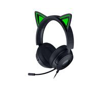 Razer Kraken Kitty V3 X - Cuffie con filo Kitty per gaming - Iconiche orecchie da gatto - Leggerezza di 270 g - Microfono cardioide HyperClear - Driver TriForce da 40mm - Jack da 3,5 mm | Nero