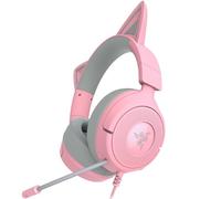 Razer Kraken Kitty V3 X Wired Gaming Headset: Kitty Ears - Microfono cardioide HyperClear - Driver da 40 mm - Audio surround 7.1 - Comodi cuscinetti auricolari - Cross-Platform tramite PC da 3,5 mm