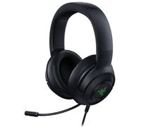 Razer Kraken V3 X - Cuffie da gaming con suono surround 7.1, driver Triforce 40 mm, microfono cardioide pieghevole HyperClear - Illuminazione Chroma RGB - per PC - Nero classico