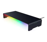 Razer Monitor Stand Chroma - Supporto per monitor in alluminio con hub USB-C a 4 vie con Chroma RGB (50cm x 21cm x 7,85cm, struttura robusta, capacità di carico 20 kg, altezza ergonomica) Nero