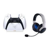 Razer Pacchetto leggendario Duo per PlayStation 5: cuffie wireless Kaira e supporto di ricarica rapida per PS5 - (controller venduto separatamente)