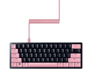 Razer PBT KeyCap + Set di aggiornamento del cavo arrotolato: durevole DoubleShot PBT - Compatibilit universale - Strumento e stabilizzatori di rimoz