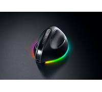 Razer Pro Click V2 Vertical - Mouse ergonomico verticale senza fili per utenti destrorsi - Assistenza IA Prompt - Sensore ottico 30K (durata della batteria fino a 6 mesi, Chroma RGB, 9 Pulsanti) Nero