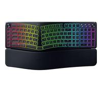Razer Pro Type Ergo - Tastiera ergonomica wireless a due parti con illuminazione RGB - Tasti concavi ultrasottili - AI Prompt Master - Formato standard e fila di tasti macro - Layout QWERTY US | Nero