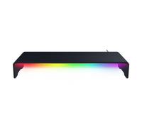 Razer Monitor Stand Chroma - Supporto per monitor in alluminio con hub USB-C a 4 vie con Chroma RGB (50cm x 21cm x 7,85cm, struttura robusta, capacità di carico 20 kg, altezza ergonomica) Nero