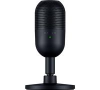 Razer Seiren V3 Mini - Micrófono USB ultracompacto (micrófono de condensador de 14mm, patrón de captación supercardioide, sensor Tap-to-Mute con indicador LED, amortiguador incorporado) Nero