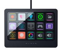 Razer Stream Controller X - Controller di streaming all-in-one (15 pulsanti a lama, macro multi-link, pannello frontale magnetico intercambiabile, supporto magnetico rimovibile e antiscivolo) Nero